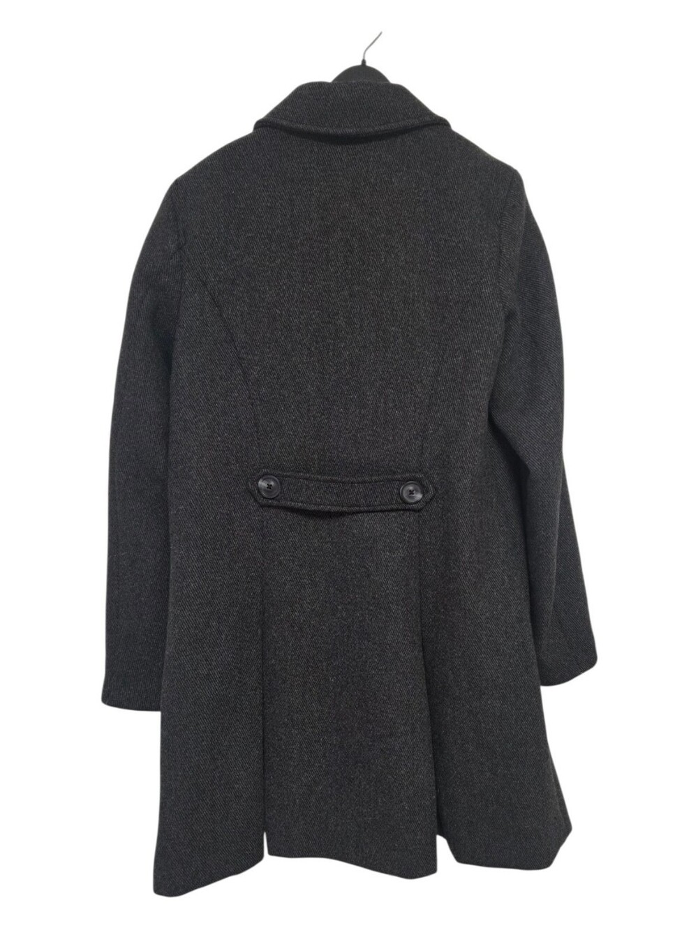 Merona Dark Charcoal Double-Breasted Peacoat Womens Size Medium - Picture 2 of 12